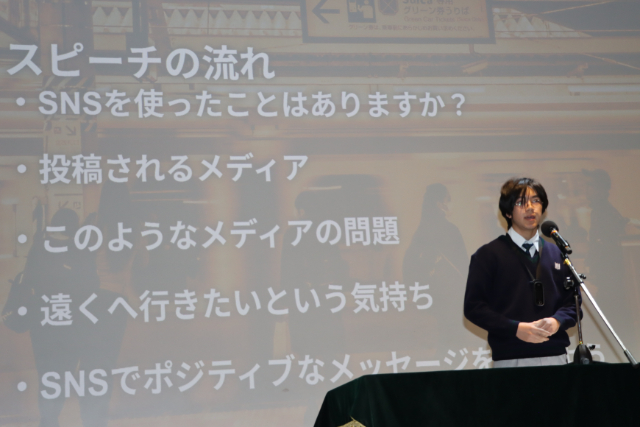 英語スピーチコンテストの様子④