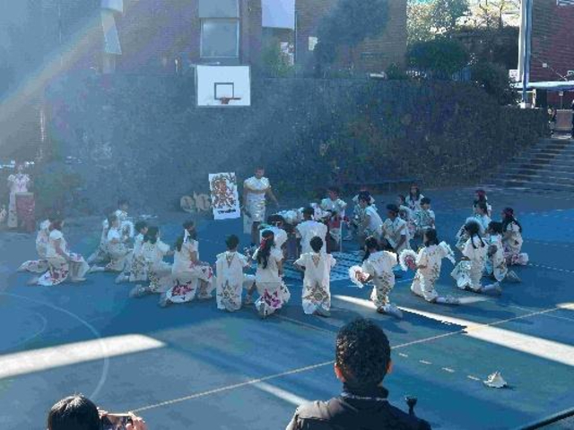 小学部４年生　火の踊り